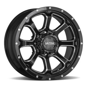 219 NEMESIS 8 LUG - GLOSS BLACK W / MACHINED ACCENTS