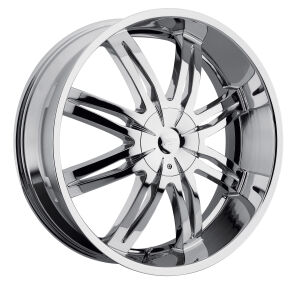 Diamonte - 299 - Chrome with Black Accent Inserts