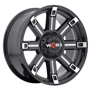 Triton 5 & 6 Lug - 806BM - Gloss Black w/ Milled Highlights - Covers Lug Nuts